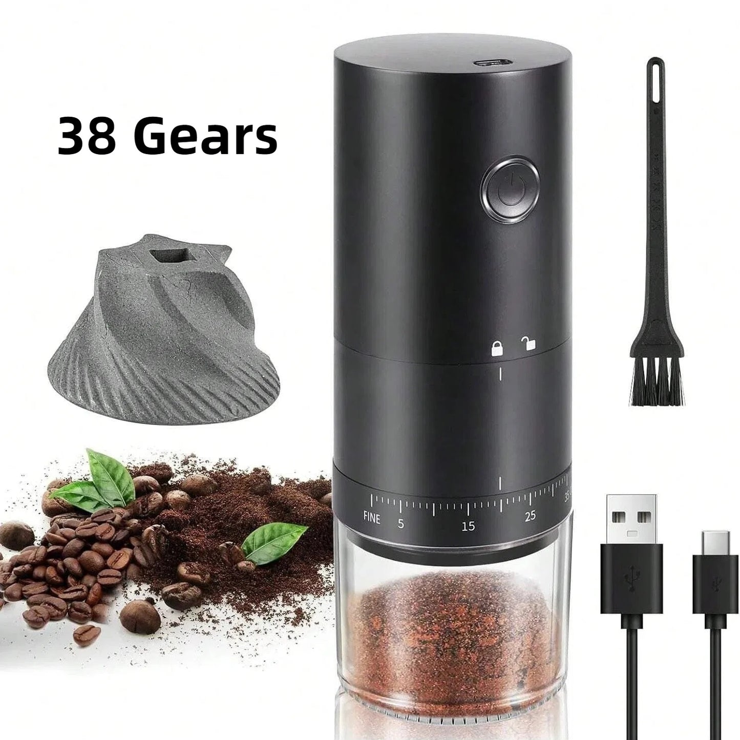 BrewMaster Go™ Electric Coffee Grinder